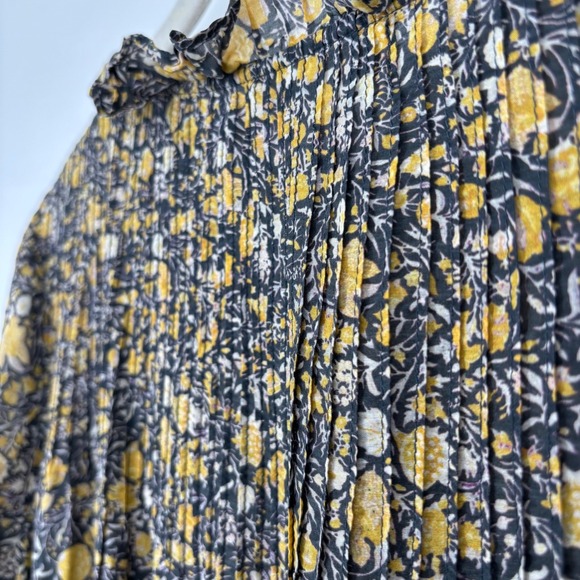 Isabel Marant Etoile Silk Blend Floral Long Sleeve Maxi Dress US 10 *FLAWED - Picture 15 of 16